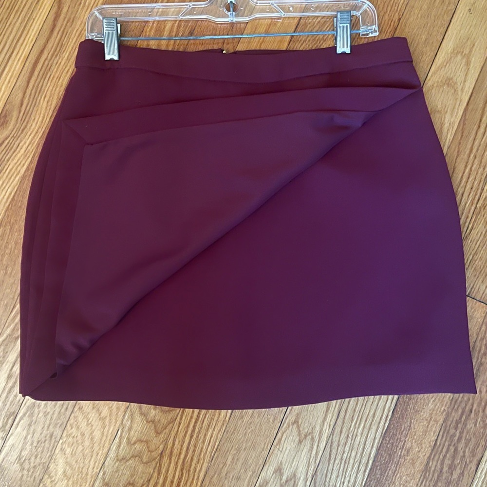Banana Republic burgundy mini skirt